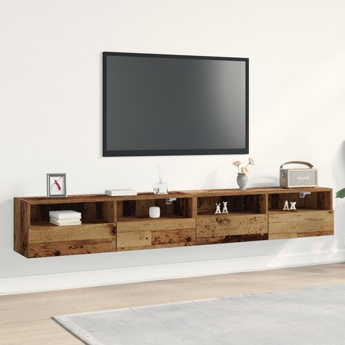VidaXL ormarići 2 komada od starog drva 100x30x30 cm konstruirano drvo Slike
