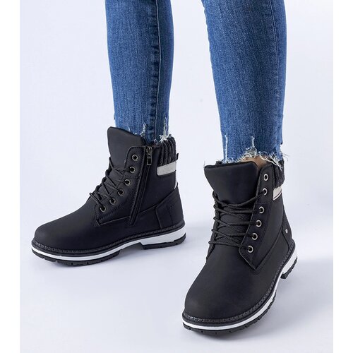 Gemre Black insulated matte work boots Fernando Cene
