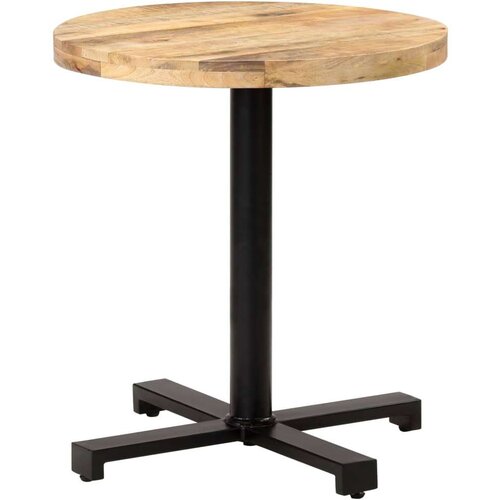 VidaXL bistro stolić okrugli &amp;Oslash; 70 x 75 cm od grubog drva manga Slike