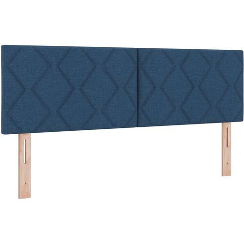 vidaXL Naslon za glavo z diamantnim vzorcem modre barve 160 cm, (22054131) Cene