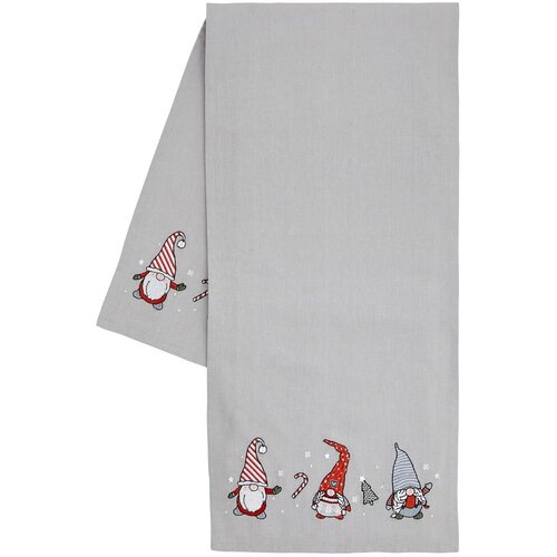 Catherine Lansfield Pamučan nadstolnjak s božićnim motivom 33x220 cm Gnomes – Cijene