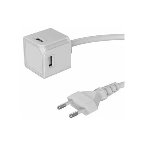 Allocacoc 10464WT Usb cube produžni kabl, beli Slike