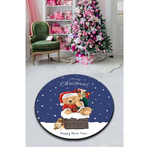 Conceptum Hypnose Tepih Happy New Year, 140 x 140cm, Tamnoplavi Cene