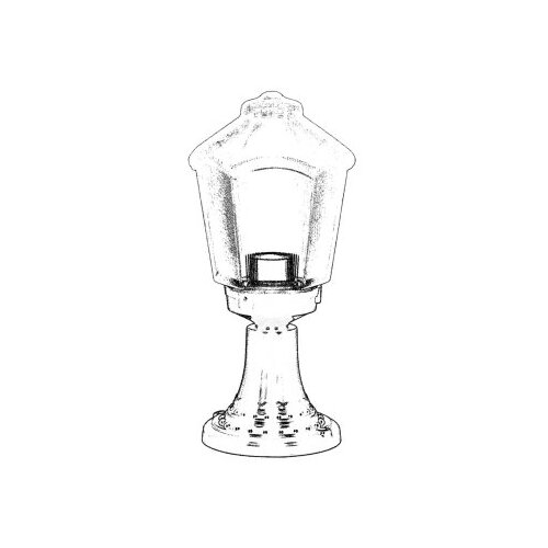 Opviq Vanjska zidna lampa BSU-68197-1BSY-K, 45 cm, IP65, E27, Crna Slike