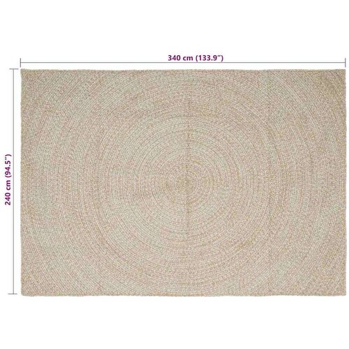  Tepih Prirodna i bijela 240 x 340 cm Juta Slike