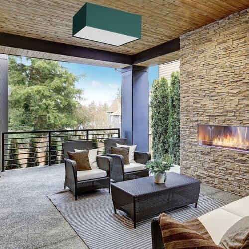  plafonsko svetlo verde 3xE27/60W/230V 50x50 cm zeleno Slike