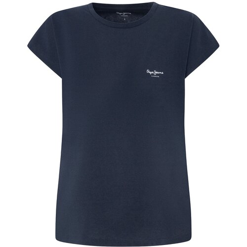 PepeJeans Majica 'LORY' tamno plava / bijela Cene