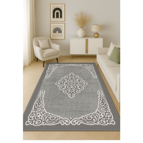 Conceptum Hypnose Tepih HM-CRP25-24, Pravougaoni, 100 x 140 cm, Sivi Cene