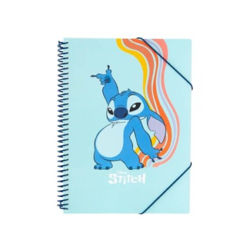 Grupo Erik Editores S. L. Disney, Lilo &amp;amp; Stitch - Fascikla - Disney, Lilo and Stitch, Stitch, Waves Binder With Plastic Sleeves Slike