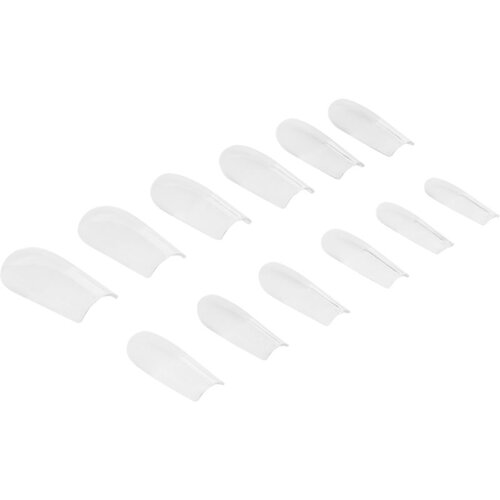 NeoNail Flexi Tips Invisible umetni nohti vrsta 02 Clear Square 300 kos Slike