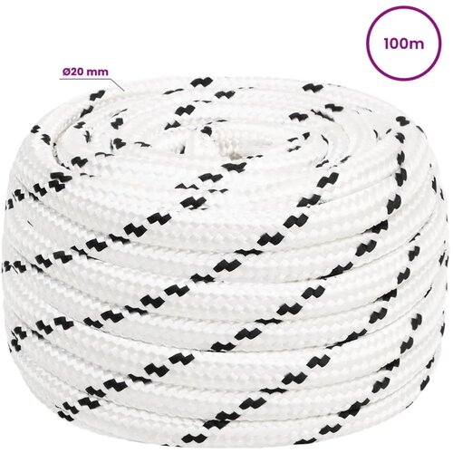  Vi&amp;scaron;enamjensko univerzalno uže 20 mm 100 m Bijela Poliester - Bijela 20 mm 100 m Slike