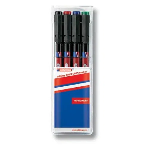 Edding OHP marker E-140, 0,3 mm, set 4