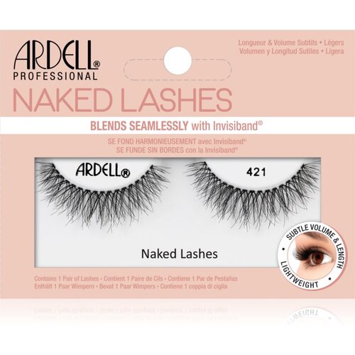 Ardell Naked Lashes 421 umetne trepalnice za naraven videz 1 ks odtenek Black Slike