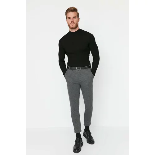 Trendyol Anthracite Men Regular Fit Knitted Trousers