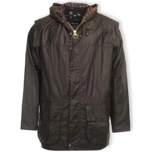 Barbour Plašči Classic Durham Wax Jacket - Olive Kostanjeva