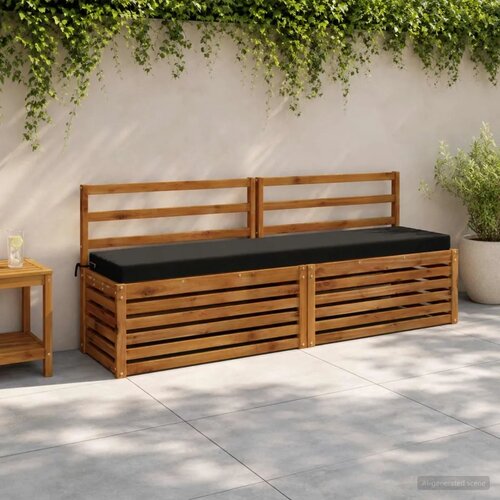  Jastučići za klupe - 2 dijela SOEST 2 kom. 100% poliester Crna - Crna 180 x 40 x 8 cm Poliester Cijene