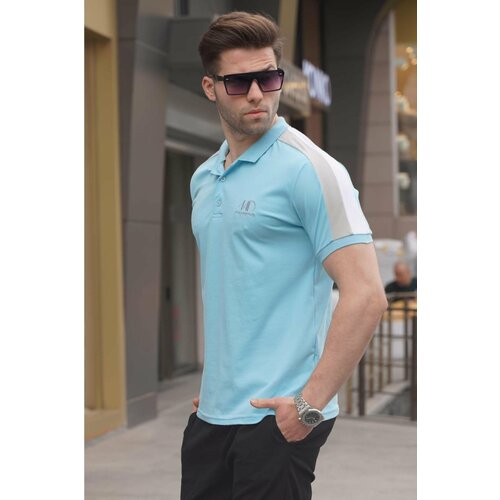 Madmext Polo T-shirt - Blue - Regular fit Slike
