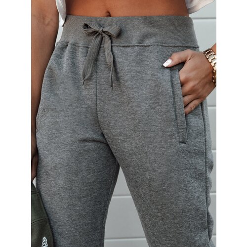 DStreet Women&amp;#039;s sweatpants FITS dark gray UY2185 Slike
