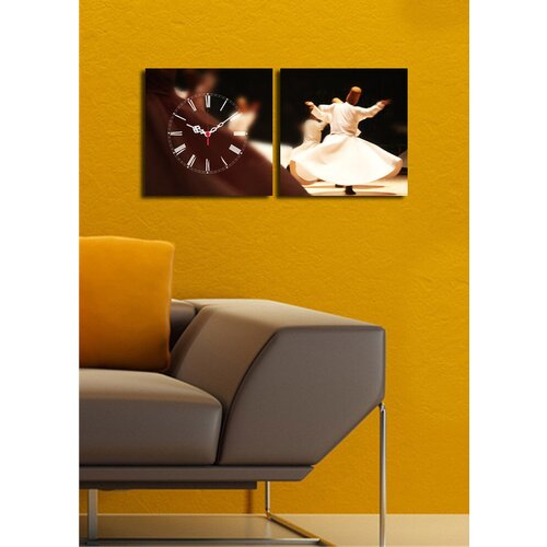 Wallity zidni sat 2P2828CS-4, 60x28 cm, 2 dela Slike