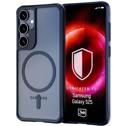 3mk Satin Armor Case silikonski ovitek za Samsung Galaxy S25 5G - prozorno črn Slike