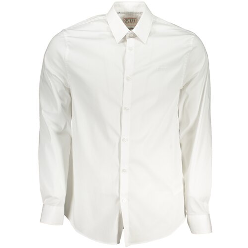 Guess Jeans MEN&amp;amp;#39;S WHITE LONG SLEEVE SHIRT Slike