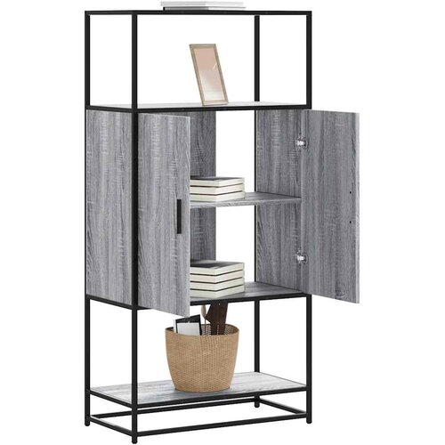  Visoka ploča siva Sonoma 68x35x139 cm Konstruirano drvo i metal Cijene
