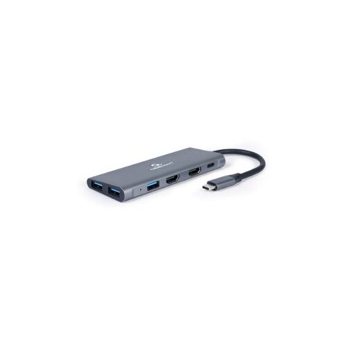 Docking station GEMBIRD USB adapter Type-C 3-in-1 multi-port adapter (Hub + HDMI + PD), A-CM-COMBO3-01 Slike