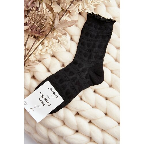 Kesi Patterned women's socks black Slike