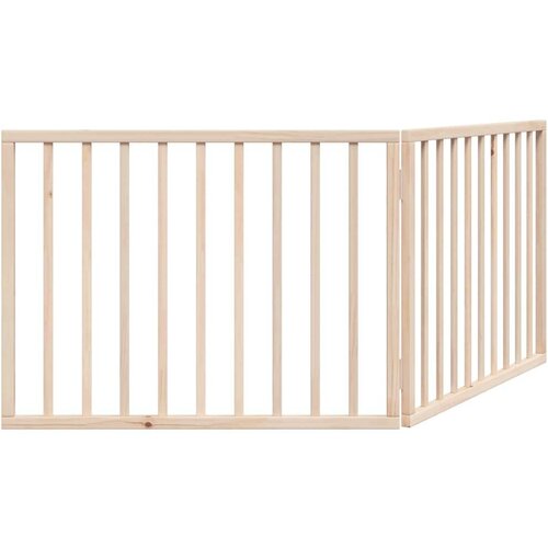 vidaXL Vrata za pse zložljiva 2 panela 160 cm topolovina Cene
