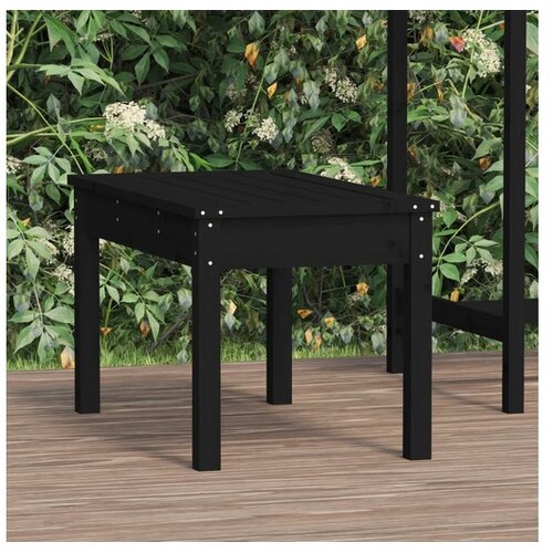  Vrtna klupa crna 80 x 44 x 45 cm od masivne borovine Cene