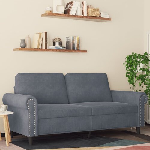 vidaXL dvosed temno siv 140 cm žamet Cene