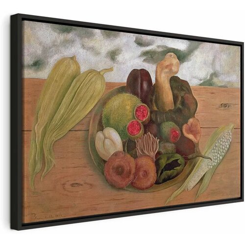  Slika - Frida Kahlo – The Fruits of the Earth 60x40 U crnom drvenom okviru Cene