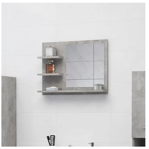 Kopalniško ogledalo betonsko sivo 60x10,5x45 cm iverna plošča