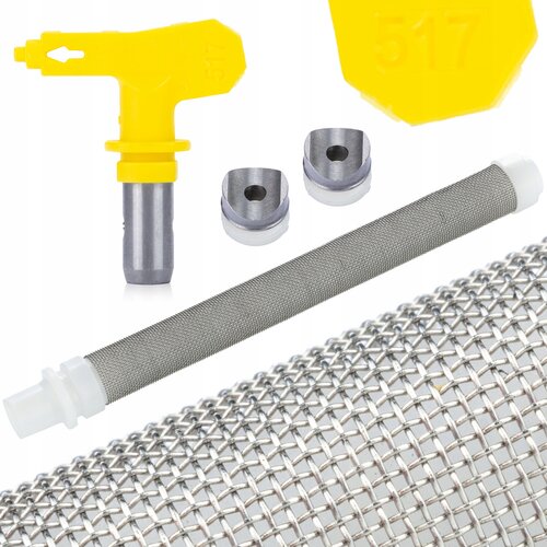 Rosfix SET BRIZGALNA GLAVA 517 + 2X TESNILO &Scaron;OBE + FILTER 60 MESH &ndash; ZA AGREGAT | 25 CM, &Oslash;0,017", 93,5 MM, (5000073745) Cene