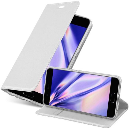 Cadorabo Ohi&scaron;je, združljivo z Huawei P10 v klasično srebrno - Za&scaron;čitni ovitek z magnetnim zapiranjem, stoječo funkcijo in režo za kartice, (20561281) Cene