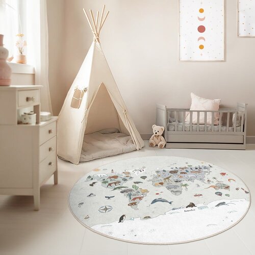 Mila Home Pralna otro&amp;scaron;ka igralna preproga &amp;oslash;80 cm Big World &amp;ndash; Slike
