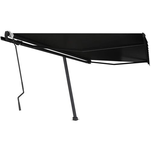 vidaXL prostostoječa ročno zložljiva tenda 450x300 cm antracitna Cene