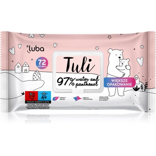 Luba Tuli 97% Water and Panthenol otro&scaron;ki nežni vlažni robčki 72 kos Cene
