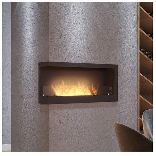  InFire - Crni ugaoni BIO kamin 45x90 cm 3kW Cene