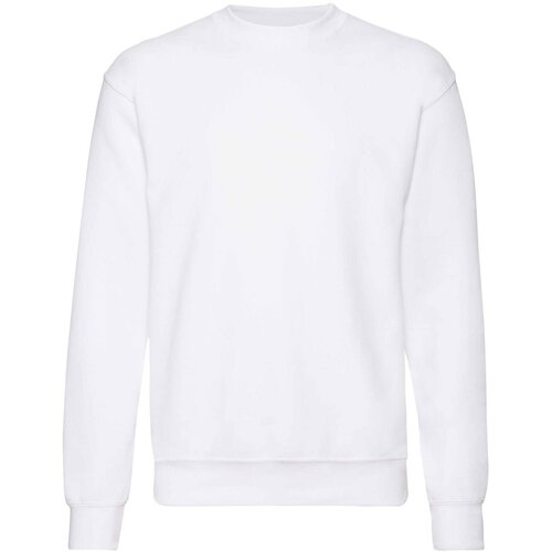 Fruit Of The Loom Men's White Sweatshirt Set-in Sweat Cene
