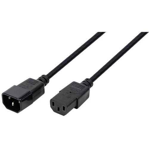 Logilink tok priključni kabel [1x ženski konektor IEC C14 - 1x ženski konektor IEC C13\, 10 A] 1.80 m črna, (20415118) Cene