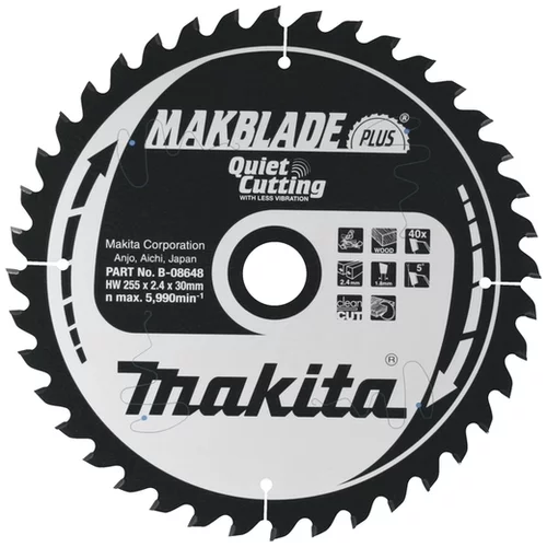 Makita TCT žagin list MAKBlade Plus 250mm B-09818
