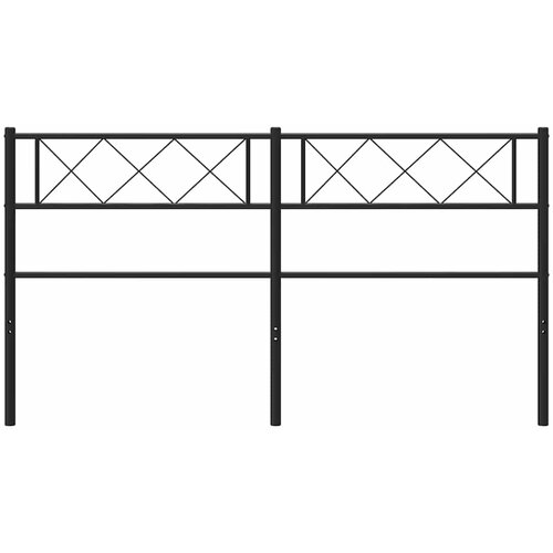  Metalno zamjensko uzglavlje crno 150 cm Slike