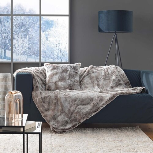 Douceur d int&amp;eacute;rieur Okrasna blazina iz umetnega krzna 45x45 cm Antartic &amp;ndash; Slike