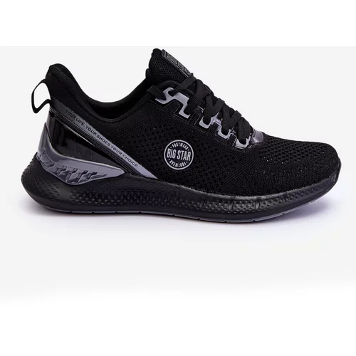 Big Star Men's Comfortable Sneakers Memory Foam LL174103 Black