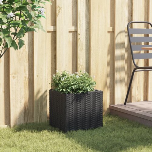  Vrtna sadilica crna 36 x 30 x 32 cm od poliratana Slike