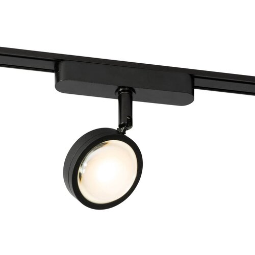 QAZQA Moderni črni reflektor za enofazni tirni sistem, vključno z LED, vrtljivi in nagibni - Magnetic Lance Cene
