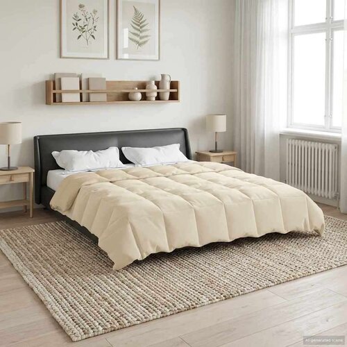  Ljetni pokrivač &amp;Scaron;onerisan Krema 200 x 200 cm Mikrovlakna - Krema 200 x 200 cm Slike