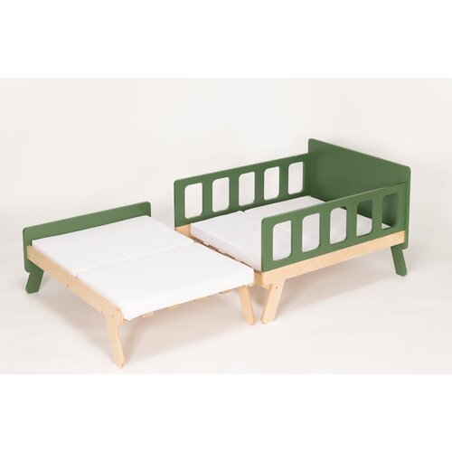 ToddlerInFamily MONTESSORI POSTELJA GROW (VE� BARV)-Natur/Zelena Cene