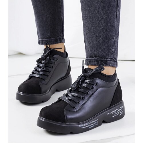 D/CEO Sabelia black wedge heeled sneakers Cene